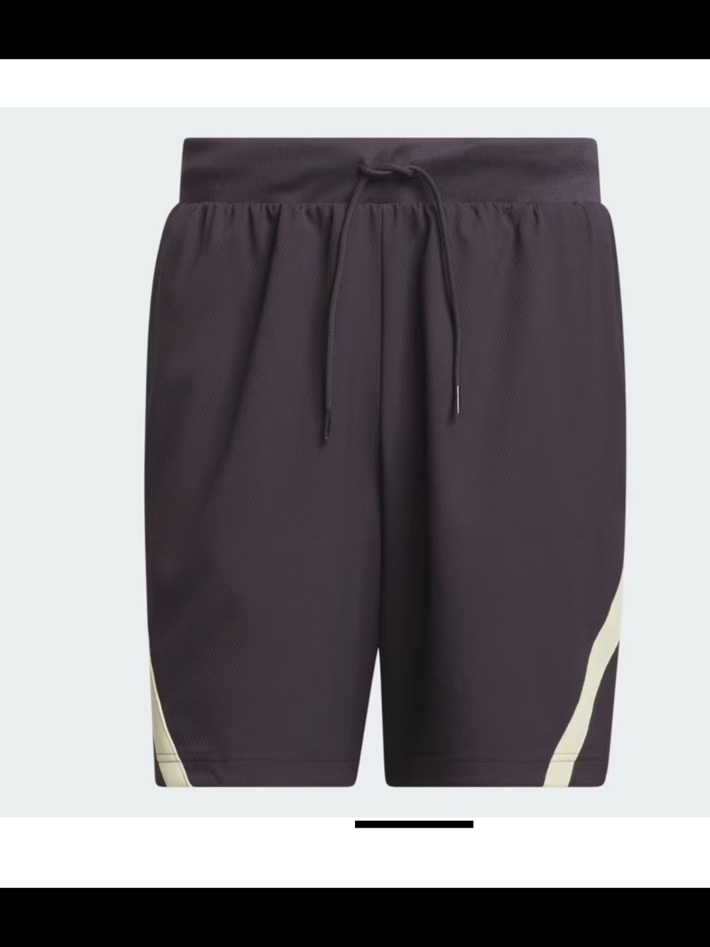 adidas Men's Purple Athletic/ Basketball Shorts with Cream Accent